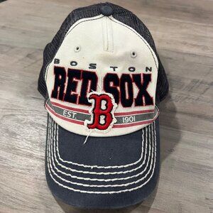 Boston Red Sox Mesh Trucker Cap Established 1901 Vintage Baseball Hat